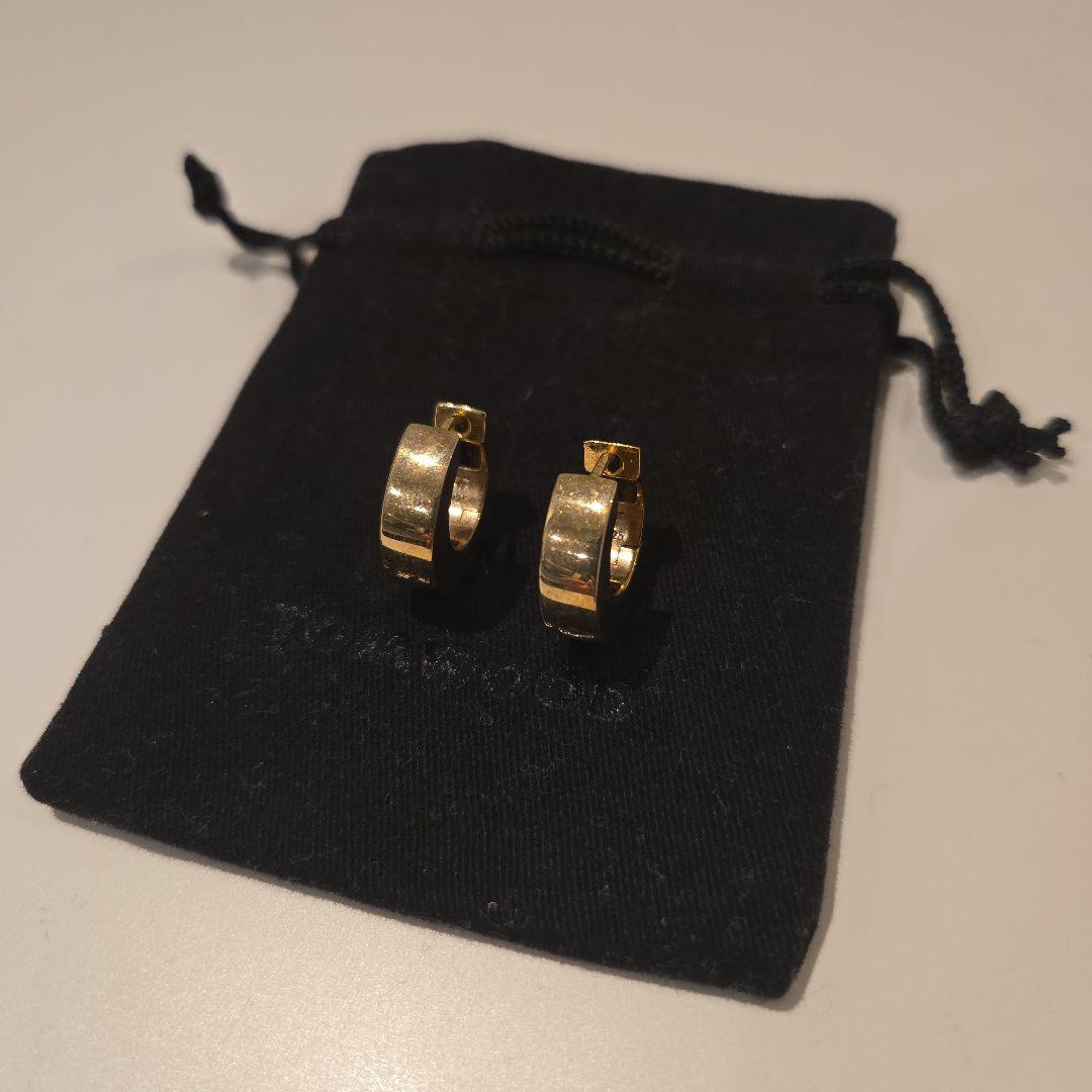 TOMWOOD ゴールドフープピアス