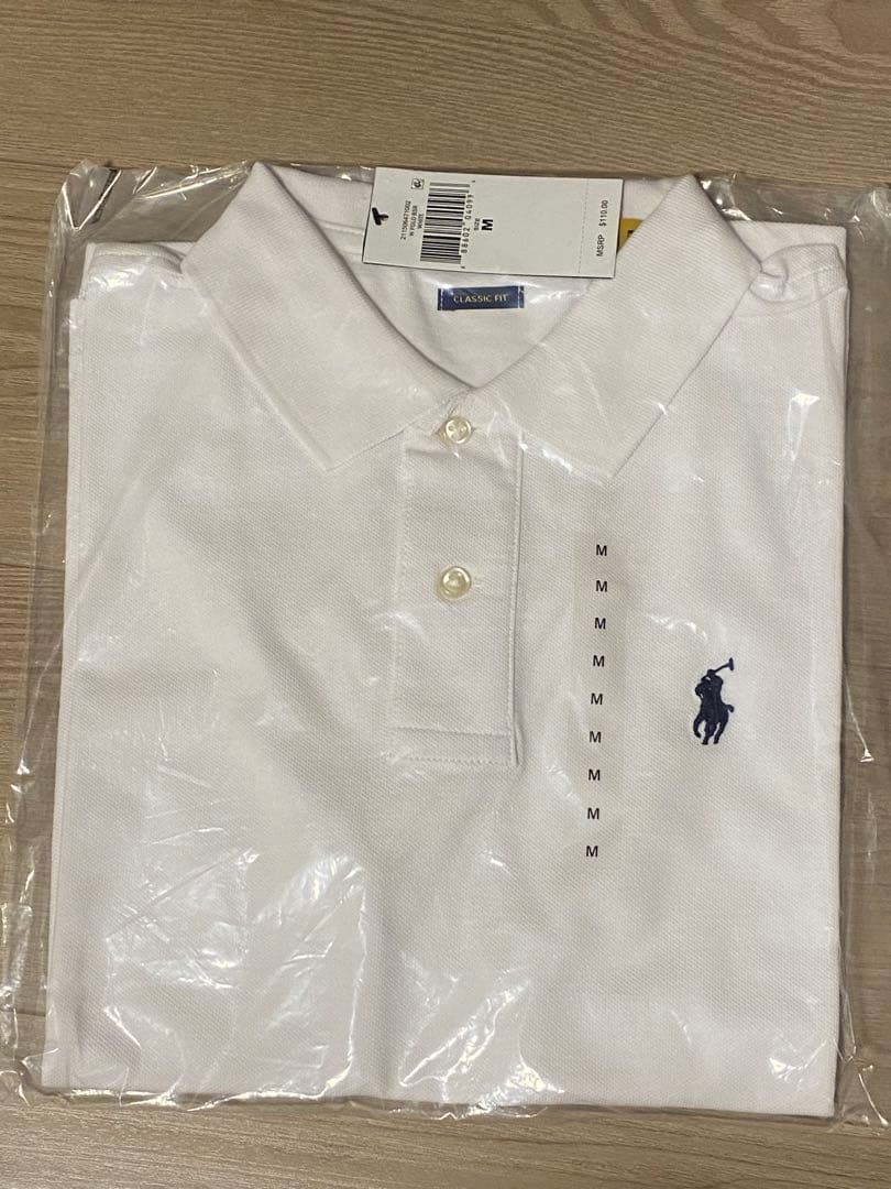ラルフローレン　ホワイト ポロシャツ M