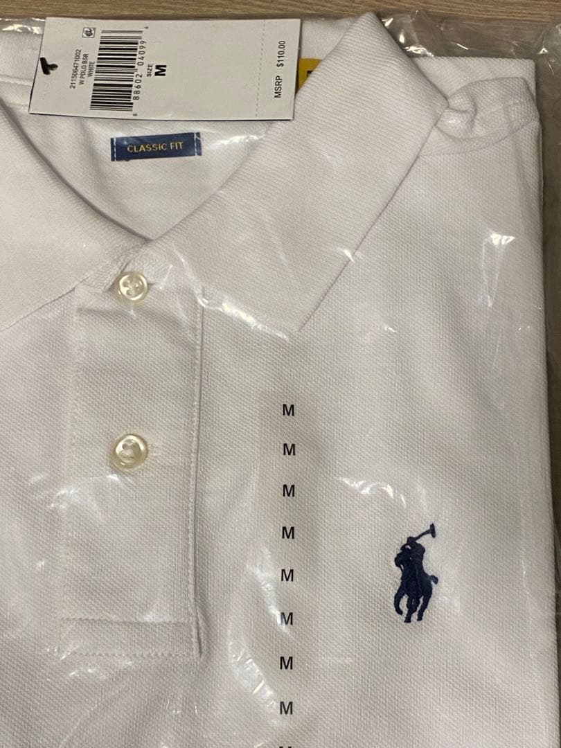ラルフローレン　ホワイト ポロシャツ M