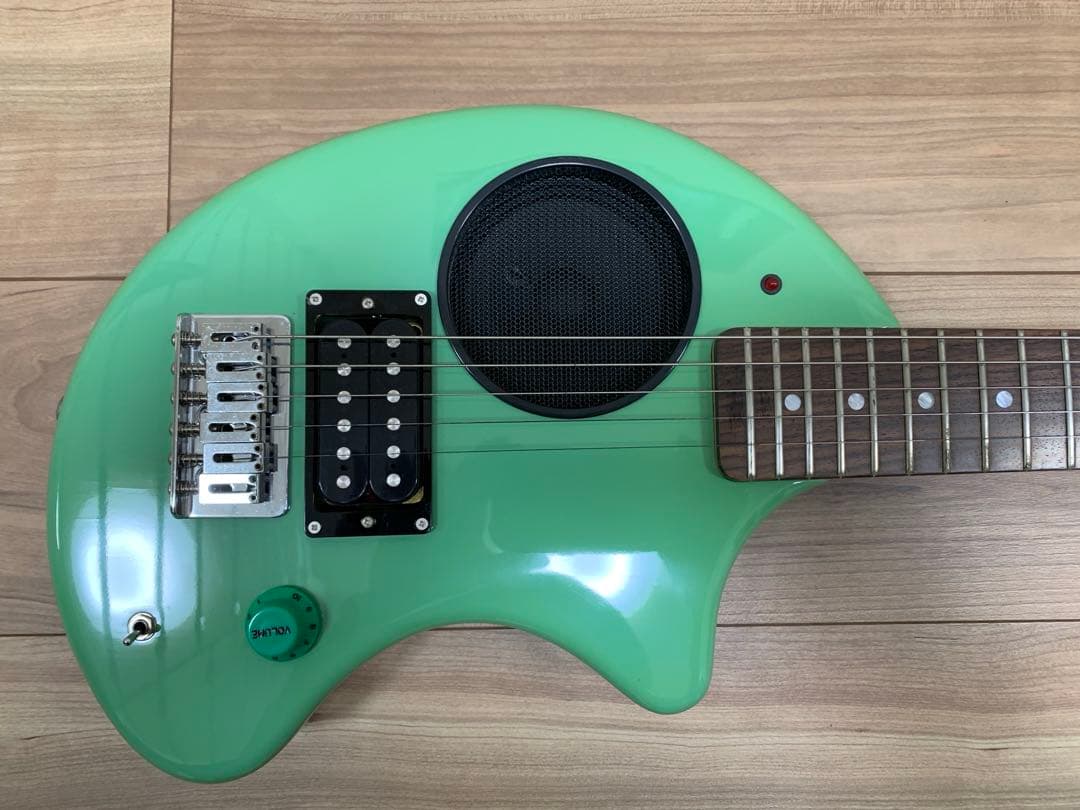 【超美品】FERNANDES ZO-3 グリーン アンプ内蔵ミニギター