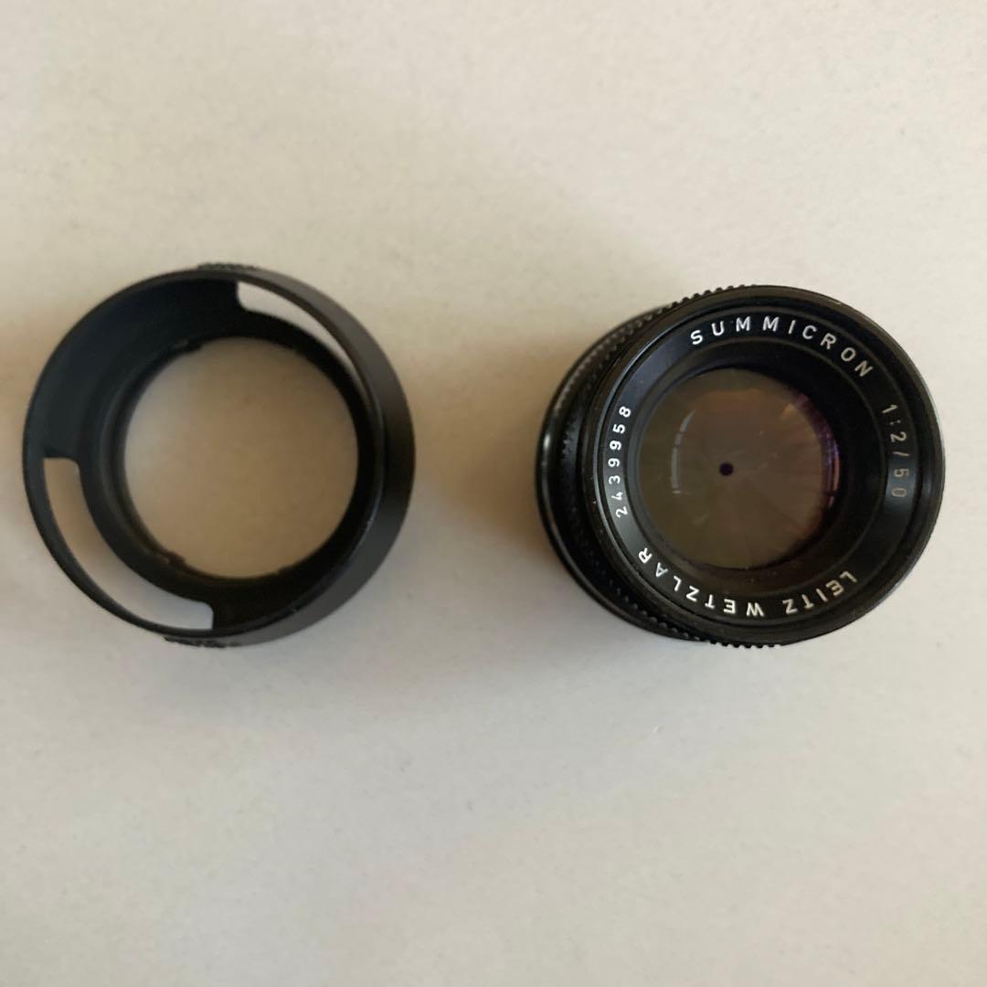 ライカ　ズミクロン　f2.0 50mm レンズフード付き