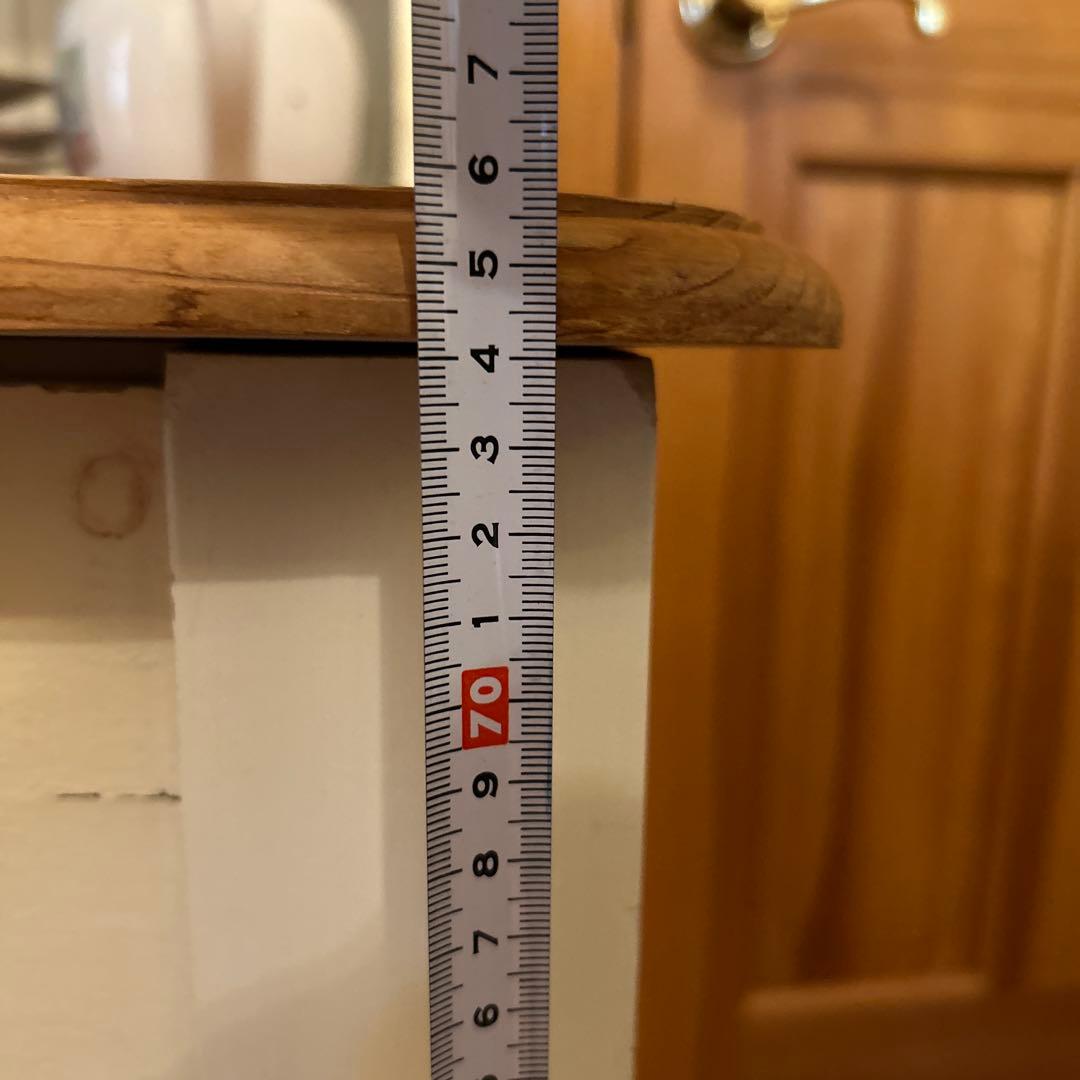 カントリー風木製棚付きテーブル幅105cm(下部：テーブル) 上下セット販売です