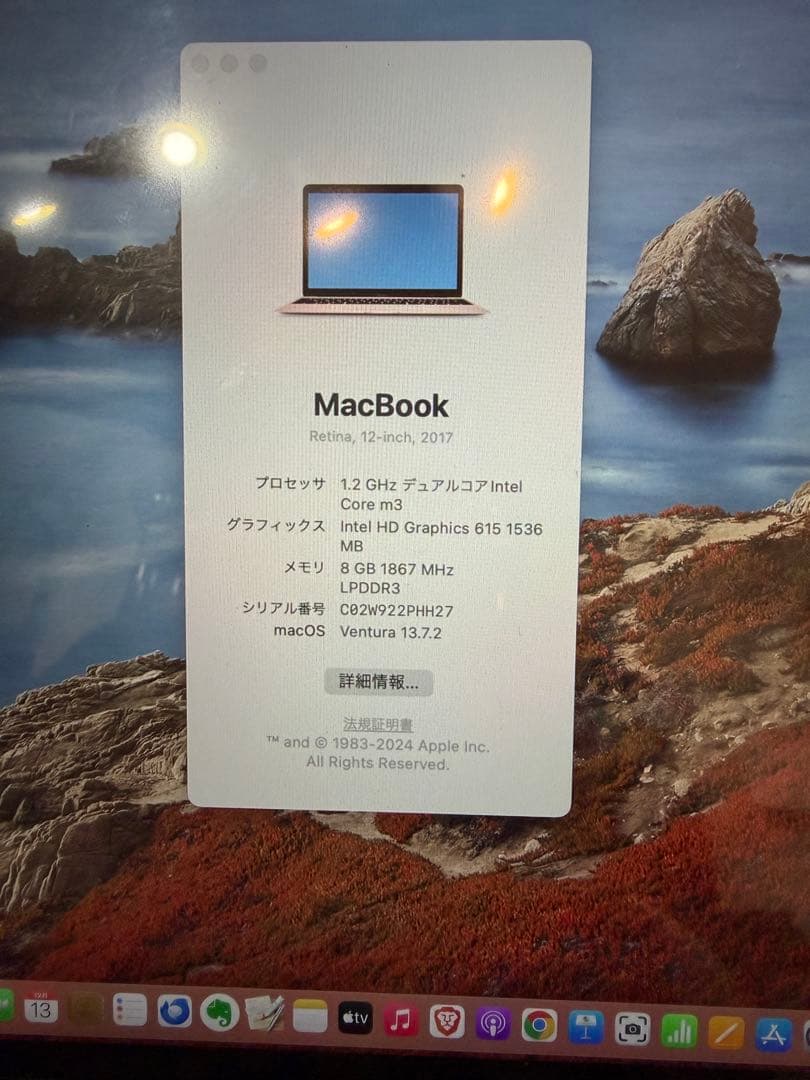 MacBook 12ich 2017 ローズゴールド 256GB ケースおまけ付