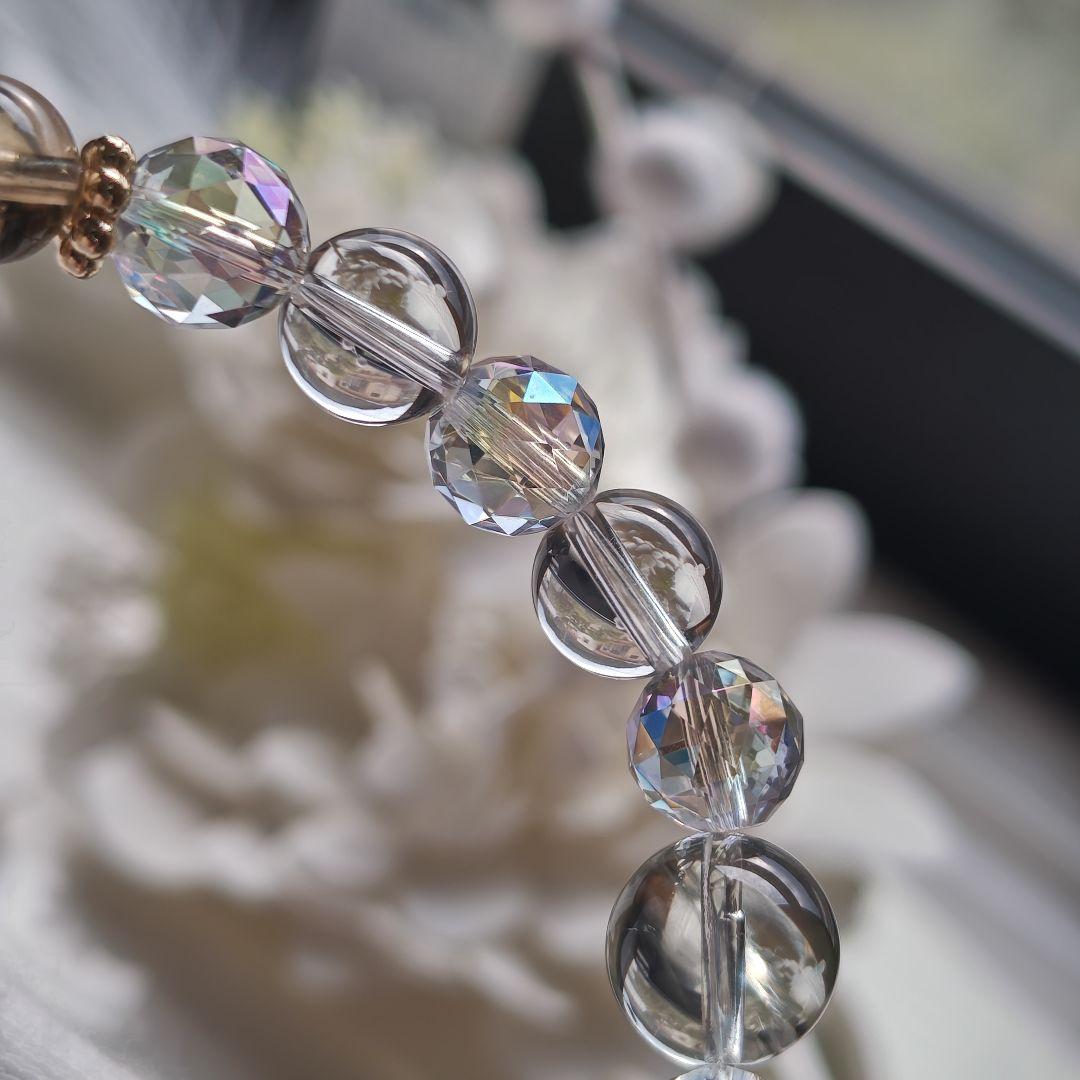 みゆ様♡専用です♡新作♡水ブレス✩宝石質アイオライト♡オーソクレース、グリーンア