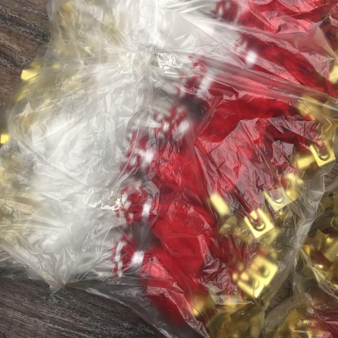 新品 金具付き ゴム房 24センチ紅白1束20本×5×5袋（500本）