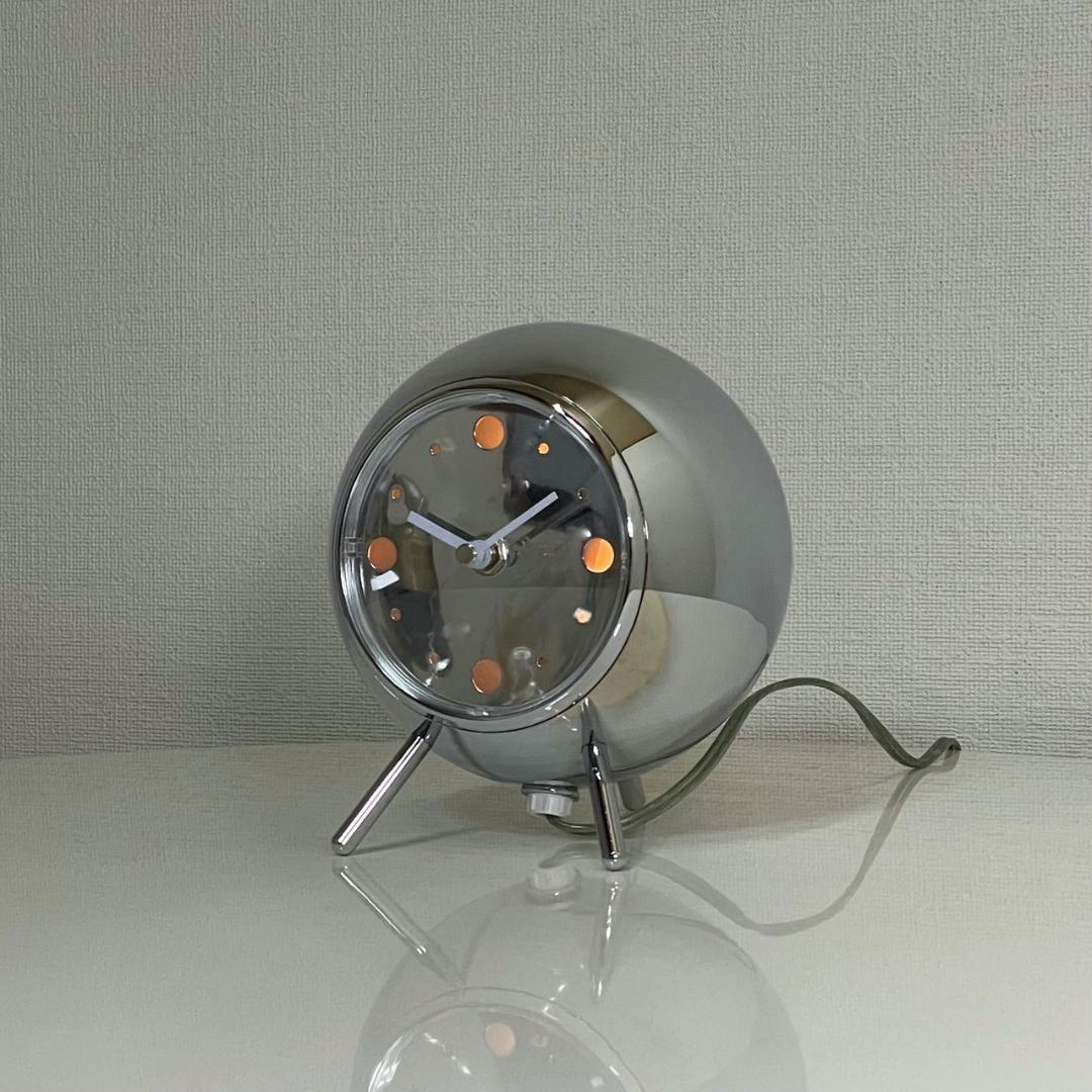 スペースエイジ テーブルクロック 置き時計 ライト付き ヴィンテージ ビンテージ
