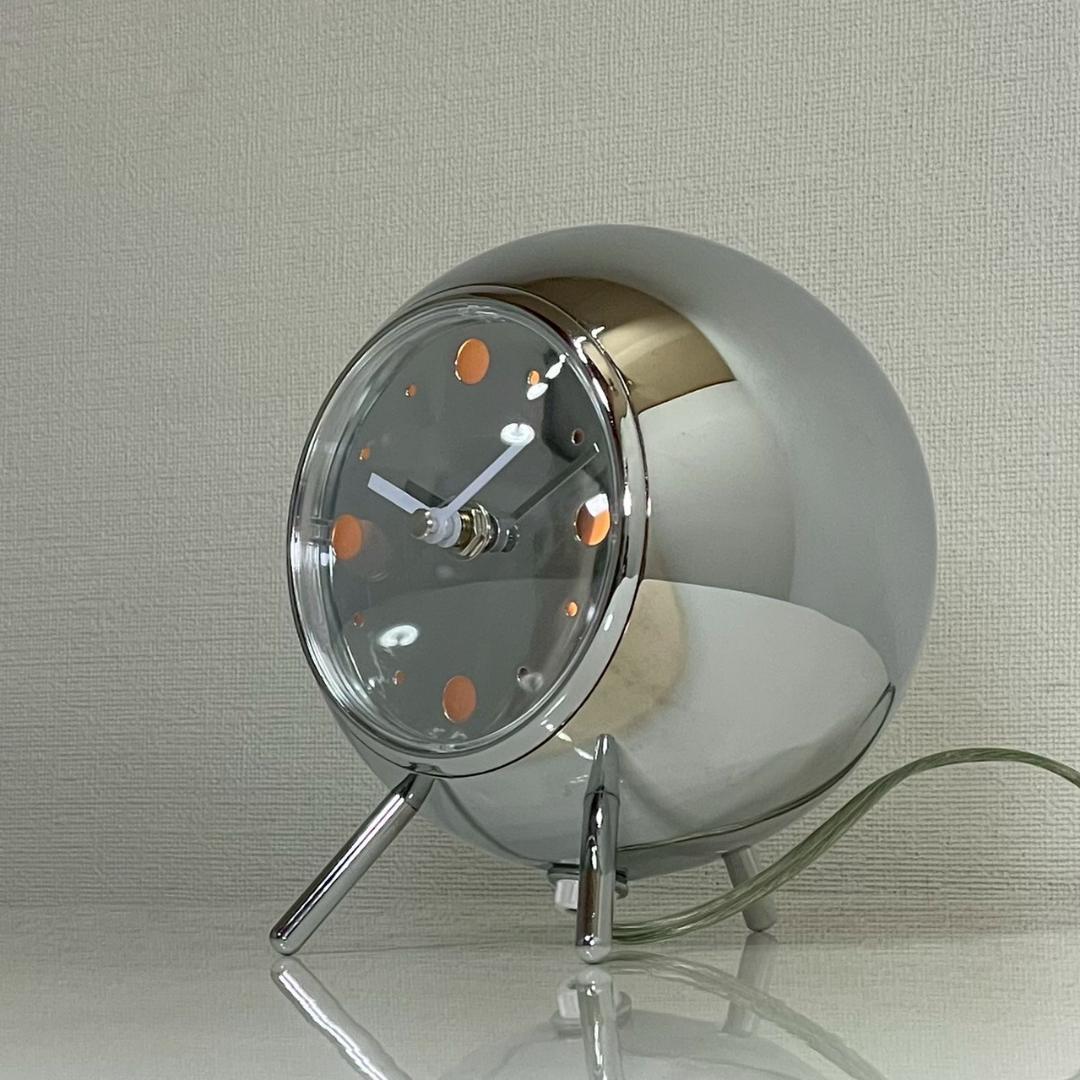 スペースエイジ テーブルクロック 置き時計 ライト付き ヴィンテージ ビンテージ