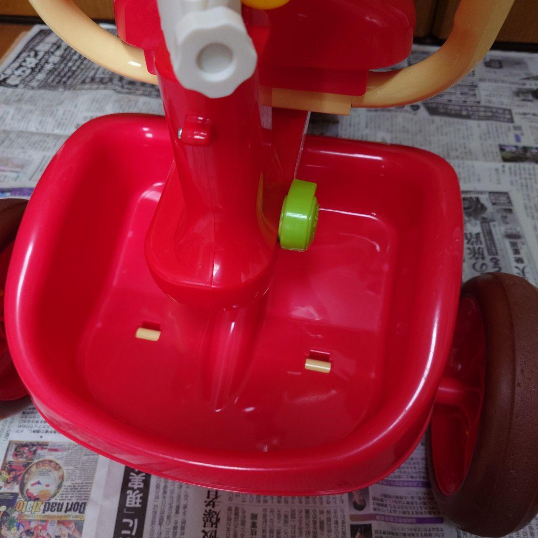 アンパンマン 三輪車 押し棒付き