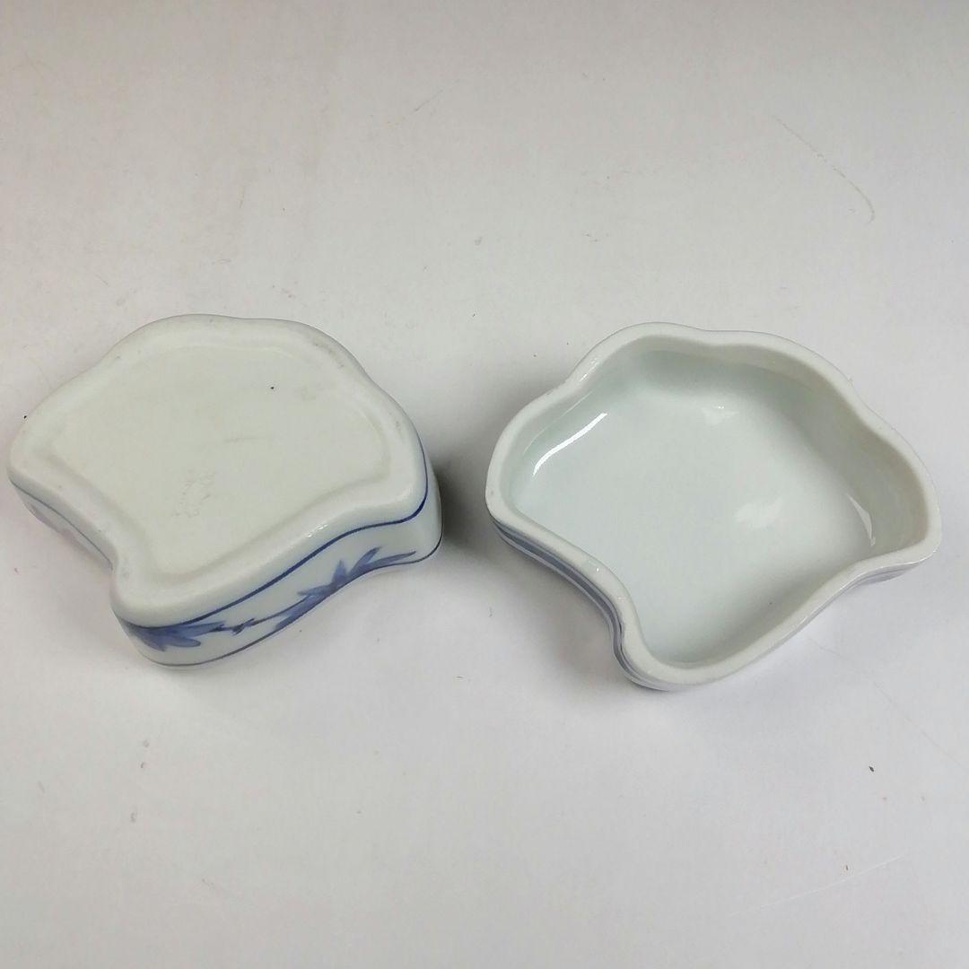 Ｗ１２　香合　『銀杏　香合』『高野昭阿弥 造』　共箱　茶道具