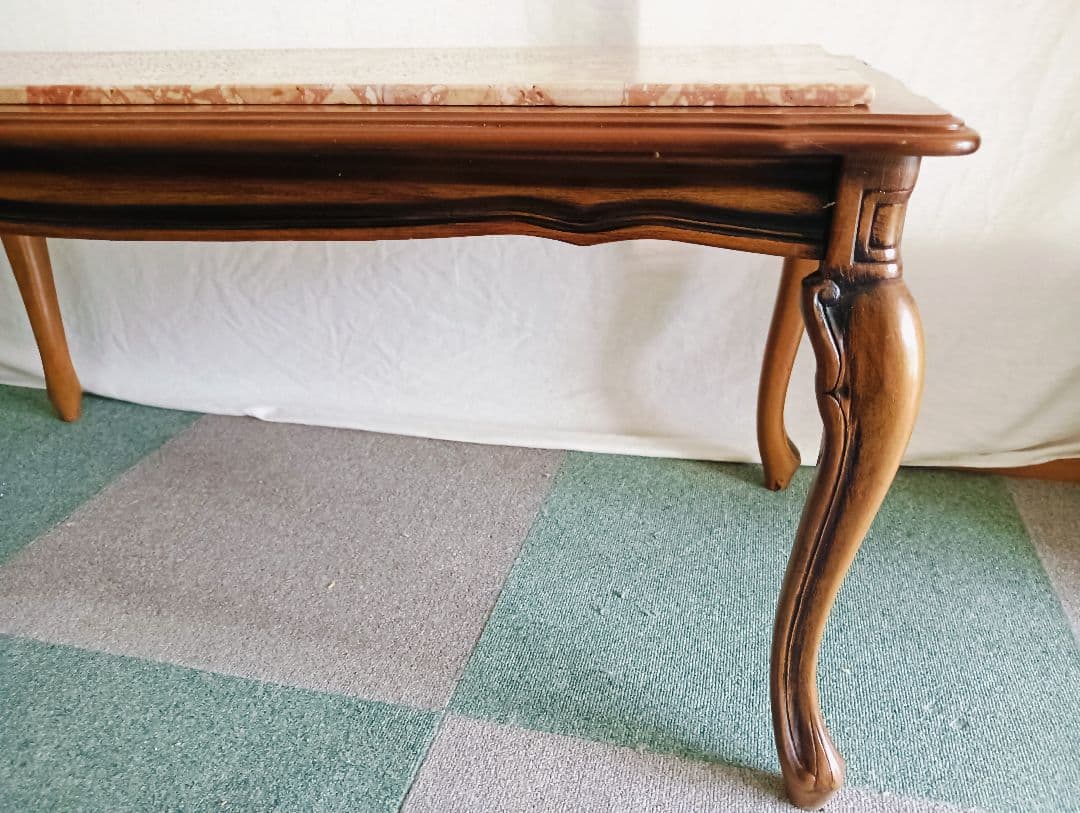 イタリア製  センターテーブル大理石 アンティーク【家財おまかせ便 配送予定】