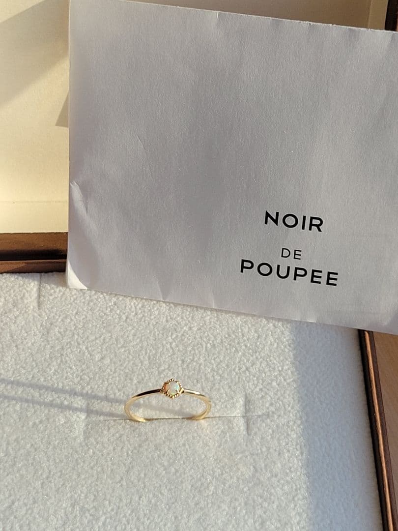 美品★K10 YG NOIR DE POUPEE リング 指輪 オパール