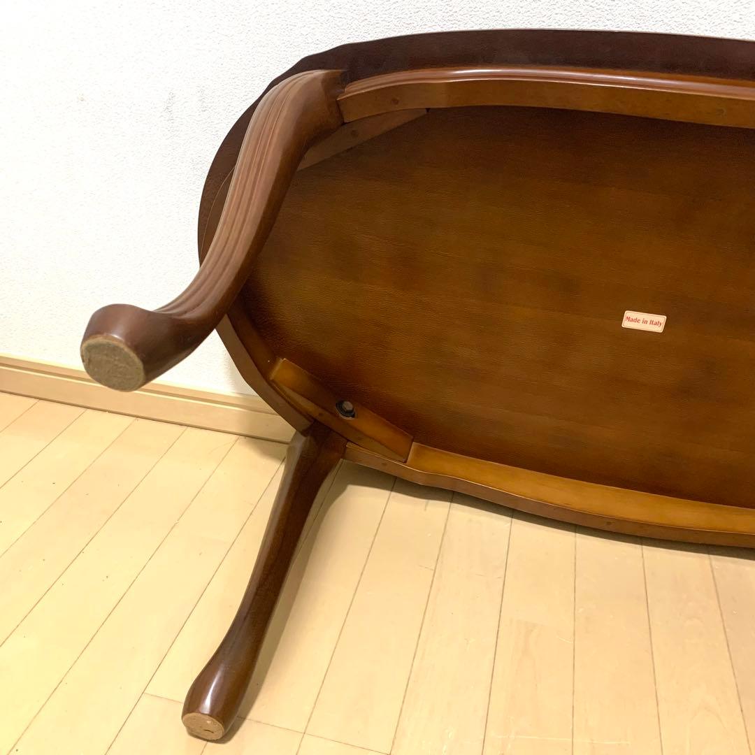 イタリア 象嵌　センターテーブル ロココ調 猫脚 エレガント アンティーク