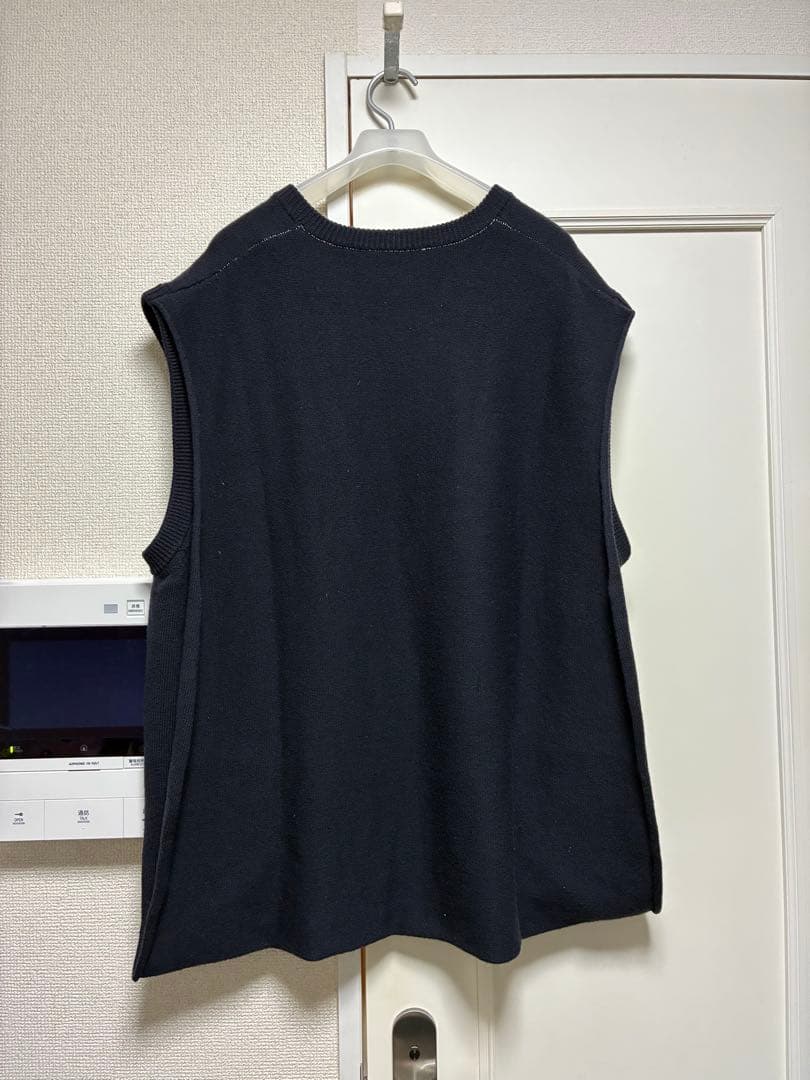 Stein BACK DOUBLE KNIT VEST シュタイン