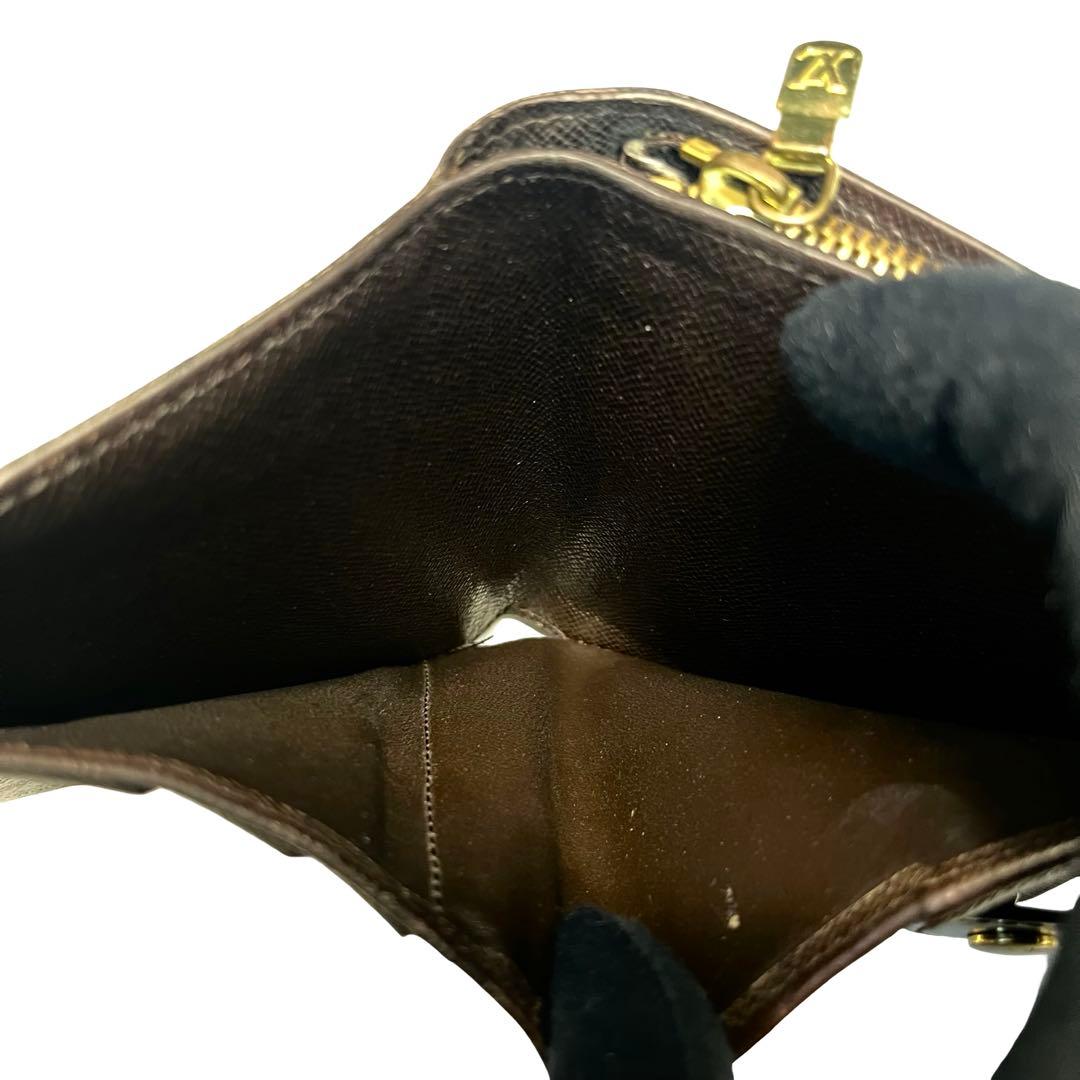 希少✨ルイヴィトン ポルトフォイユ ダミエ PVC 二つ折り財布 ブラウン