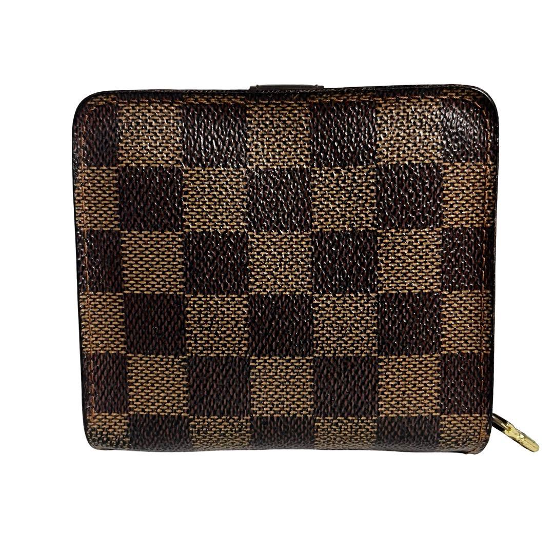 希少✨ルイヴィトン ポルトフォイユ ダミエ PVC 二つ折り財布 ブラウン