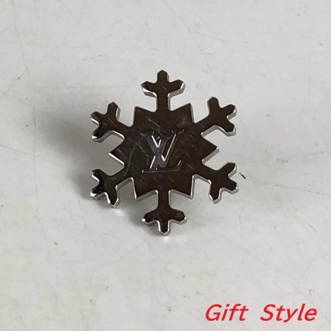 Louis Vuitton ルイ・ヴィトン スノーフレーク ピンバッジ シルバー
