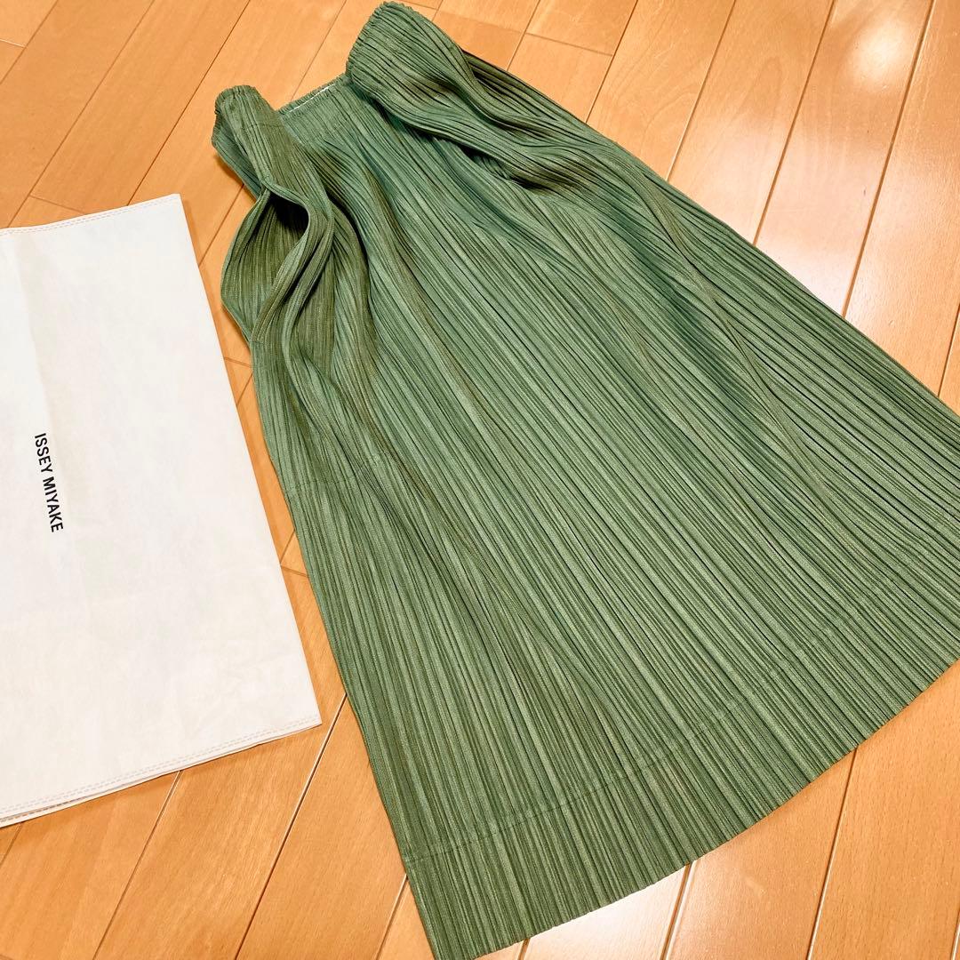 PLEATS PLEASE プリーツスカート グリーン