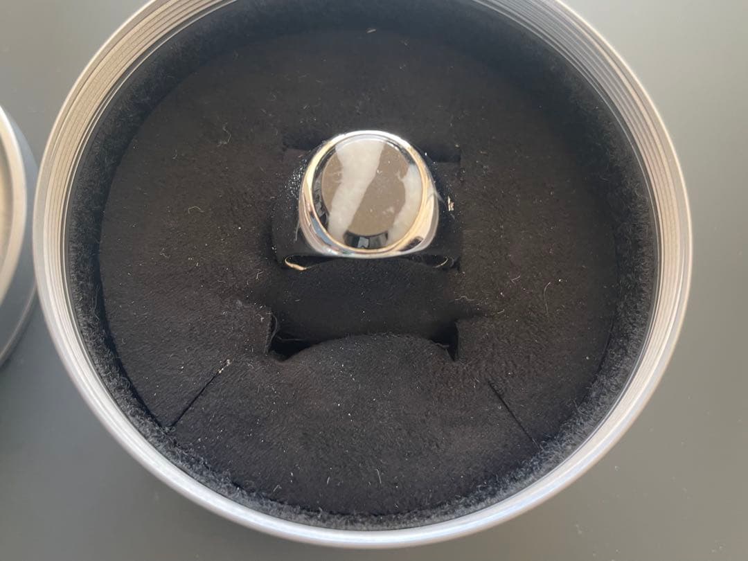 TOMWOOD 指輪 Oval Zebraシルバーリング size 64