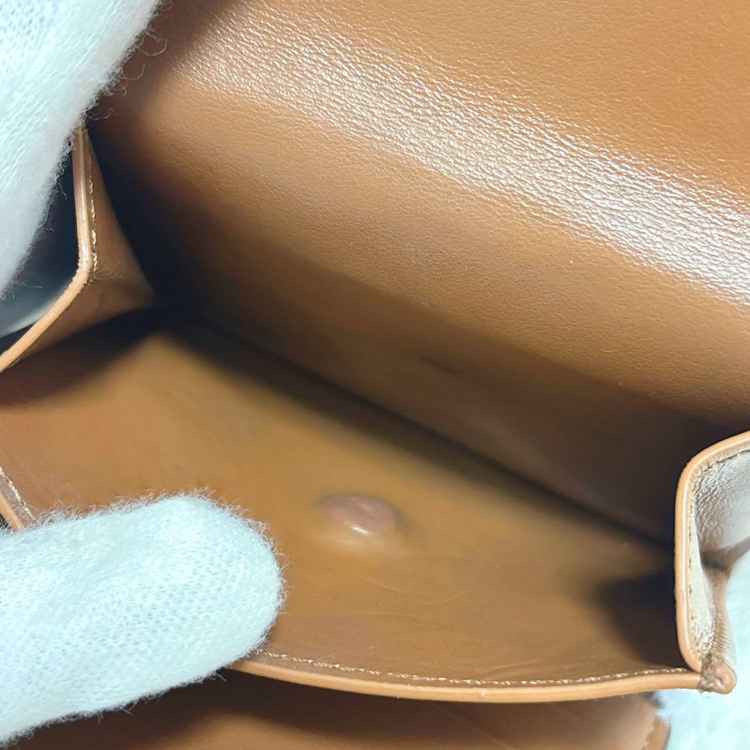 極美品✨CELINE トリオンフ スモールフラップウォレット 三つ折り ブラウン
