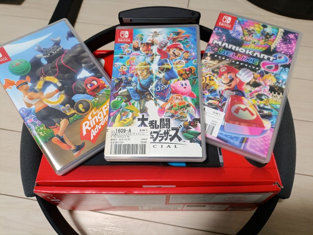 Nintendo Switch 本体 + ゲーム3本セット[送料込]
