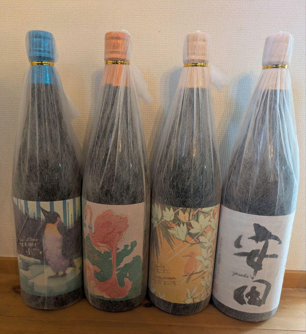 フラミンゴオレンジ クールミント サニークリーム 安田 　プレミア焼酎4本セット