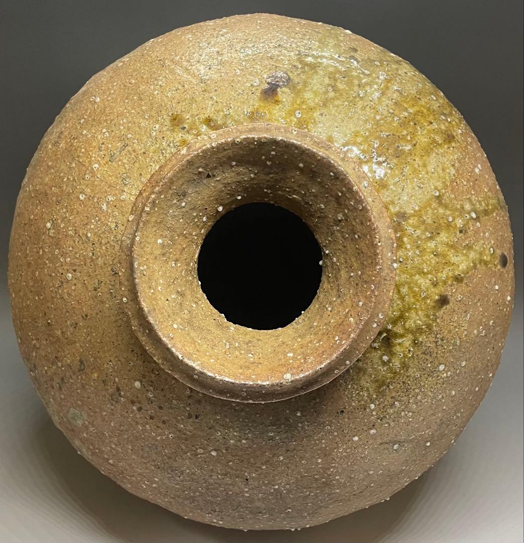 信楽焼　大壺　35cm 　落款あり　x81
