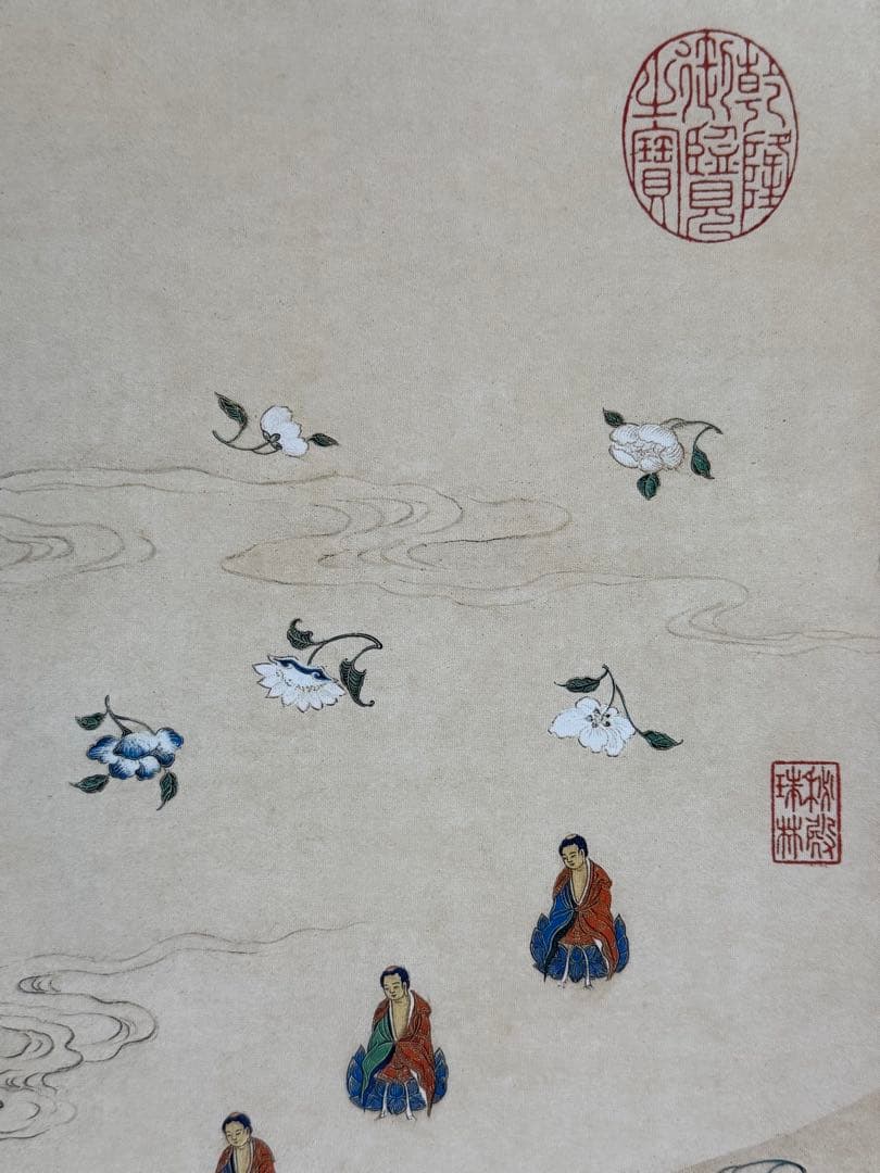 中国　清時代　丁観鵬　寶相観音圖　絹本　原色複製　◇検故宮博物館◇ 一鼎軒926