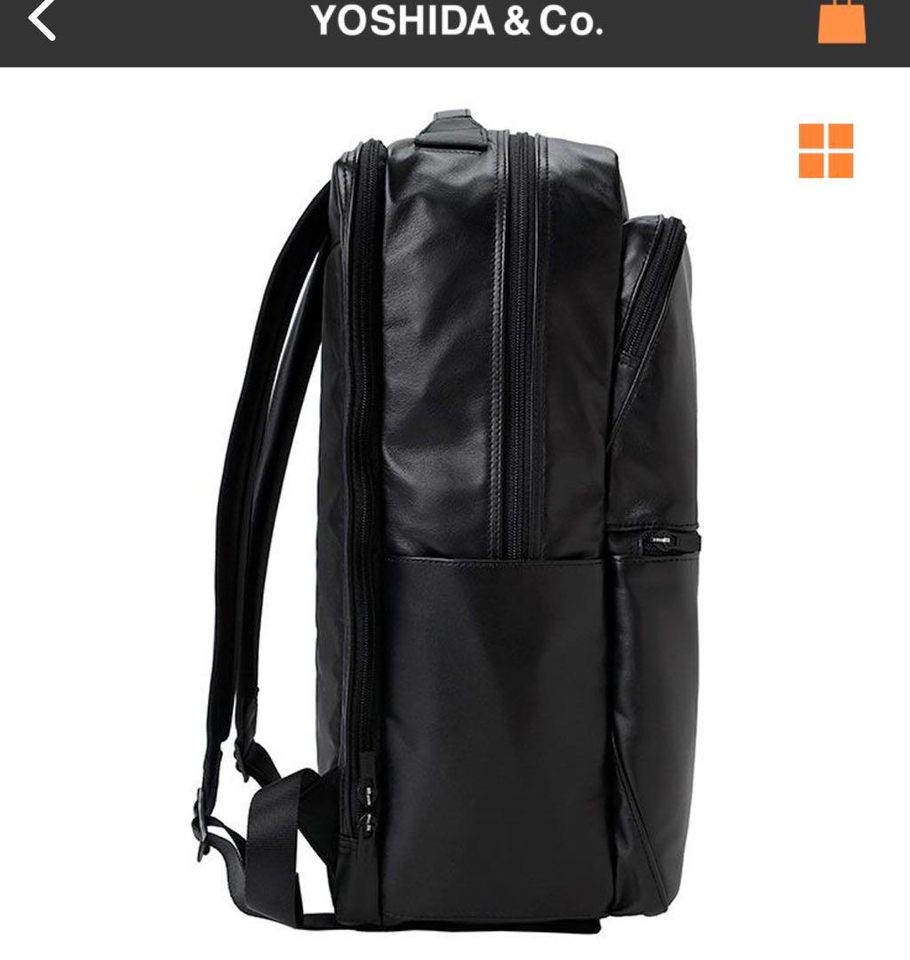 牛革製 PORTER TIME BLACK DAYPACK PC 15inch