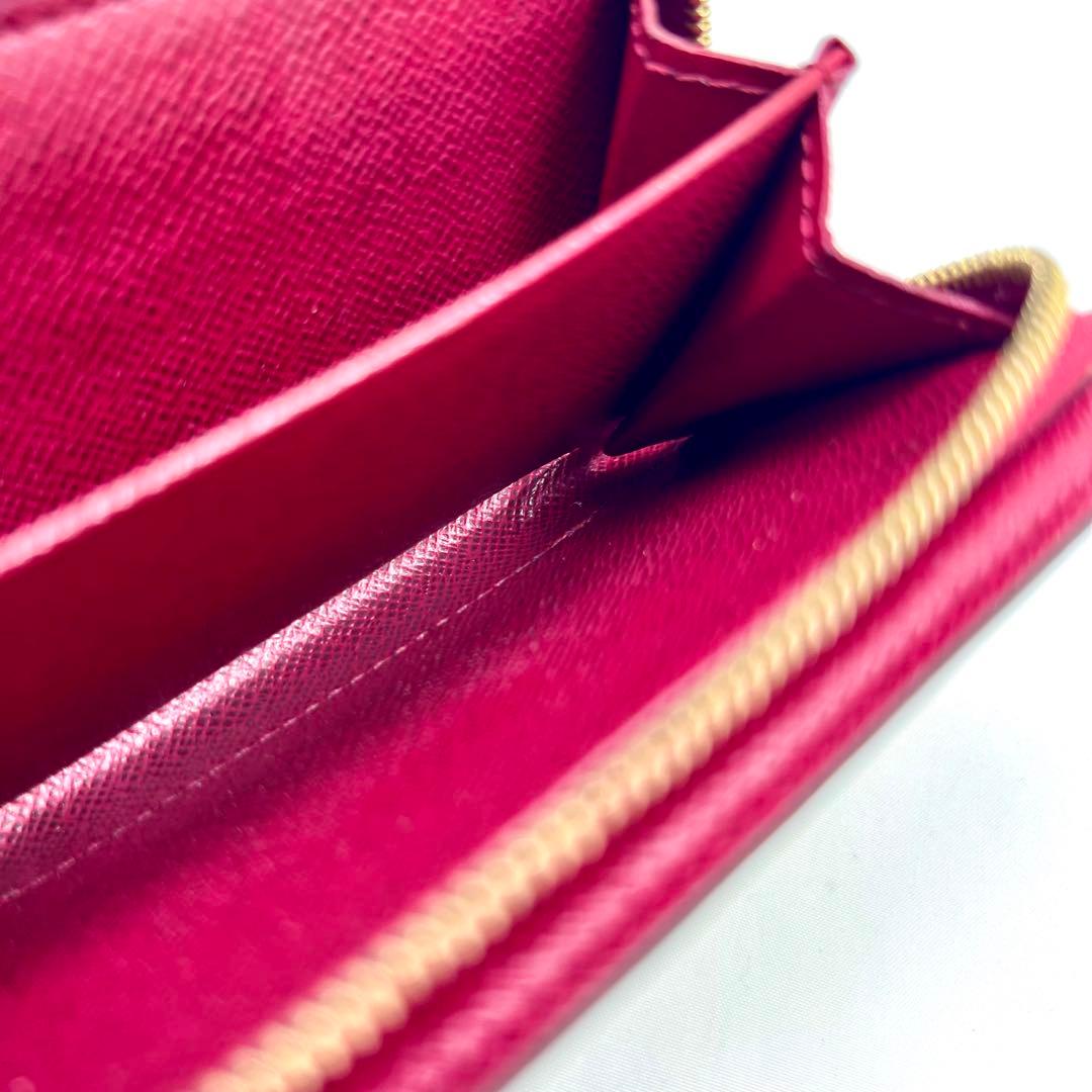 ルイヴィトン モノグラム ポルトフォイユジュリエット M69433 フューシャ