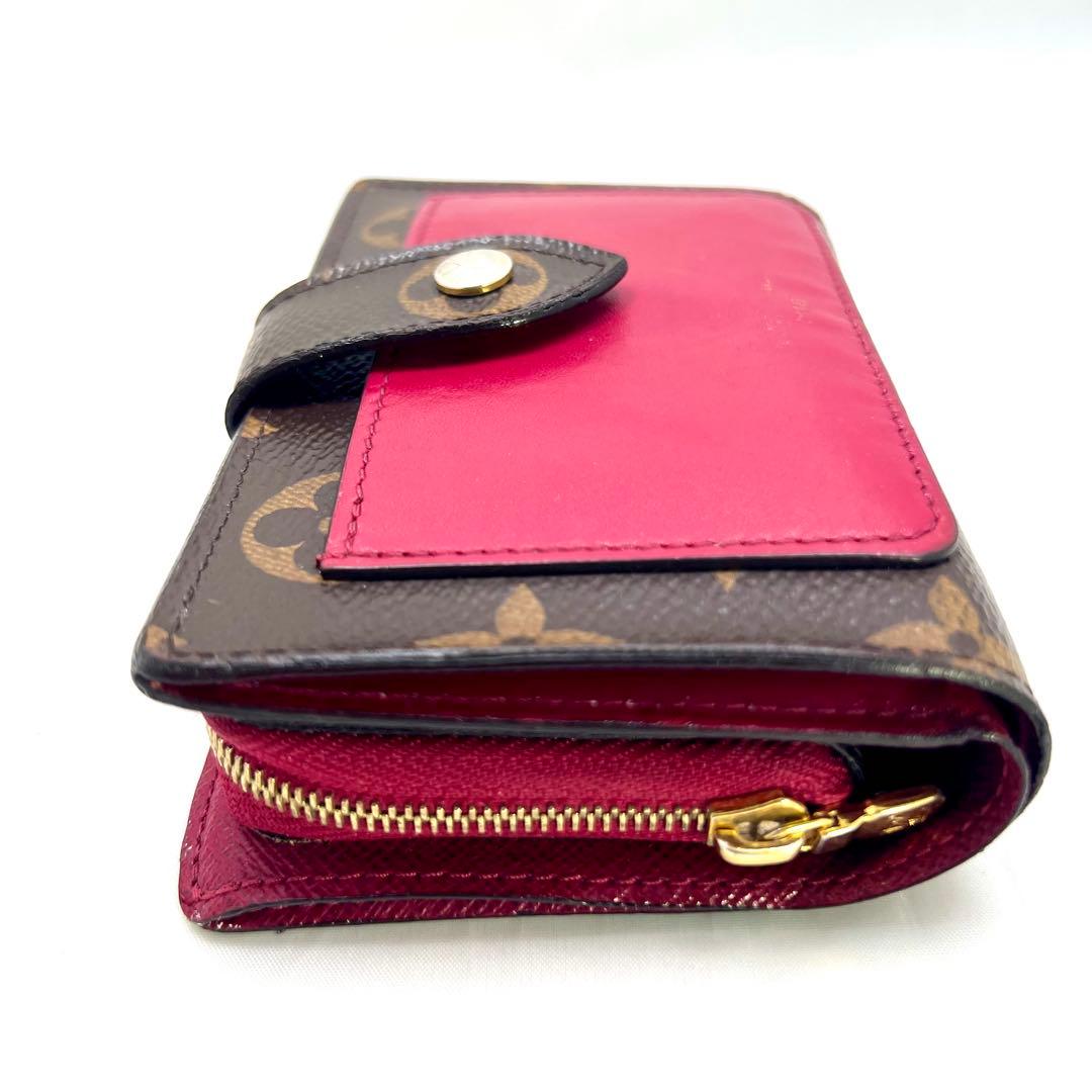 ルイヴィトン モノグラム ポルトフォイユジュリエット M69433 フューシャ