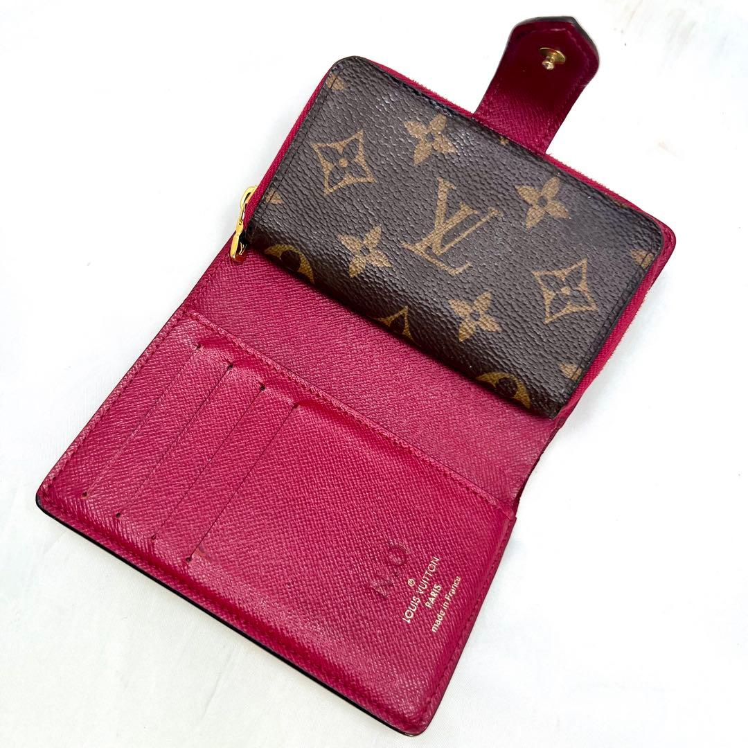 ルイヴィトン モノグラム ポルトフォイユジュリエット M69433 フューシャ