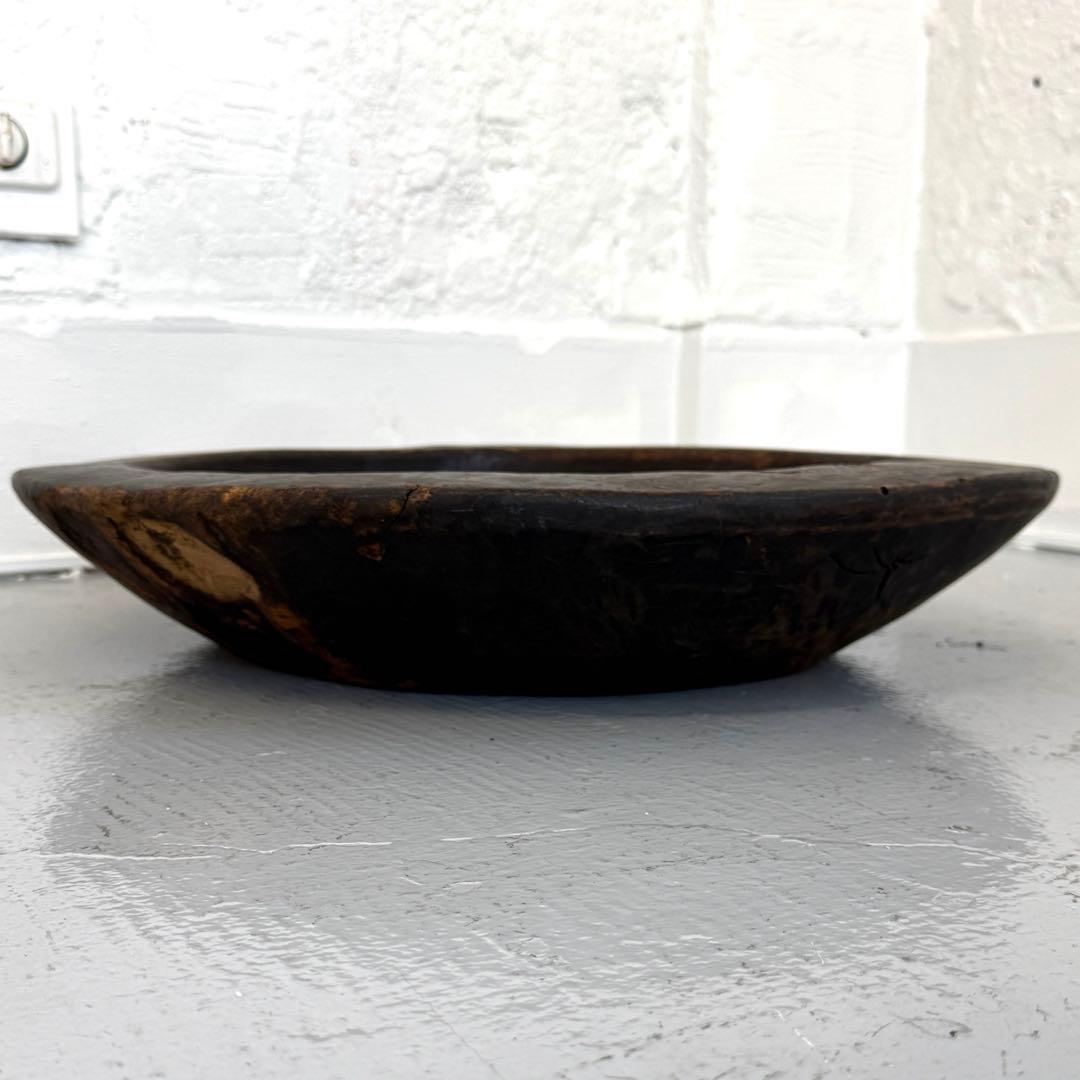 アンティーク　木製大皿　こね鉢 無垢材