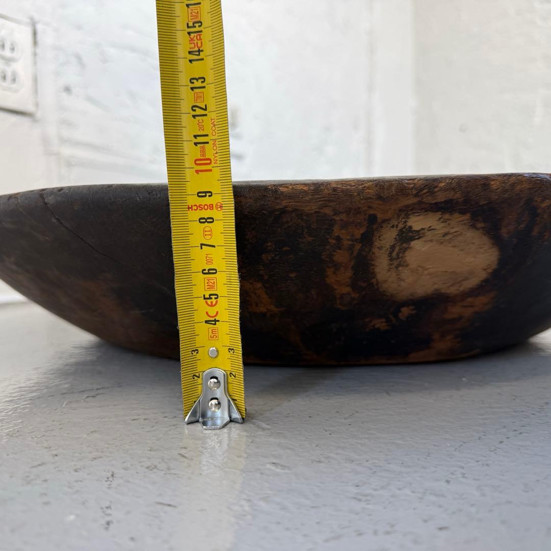 アンティーク　木製大皿　こね鉢 無垢材