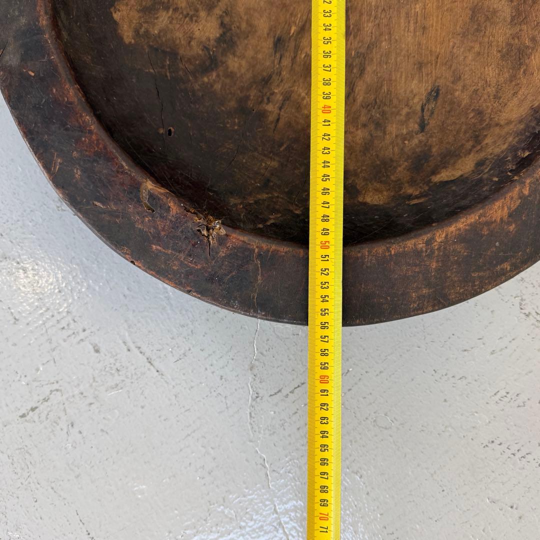 アンティーク　木製大皿　こね鉢 無垢材