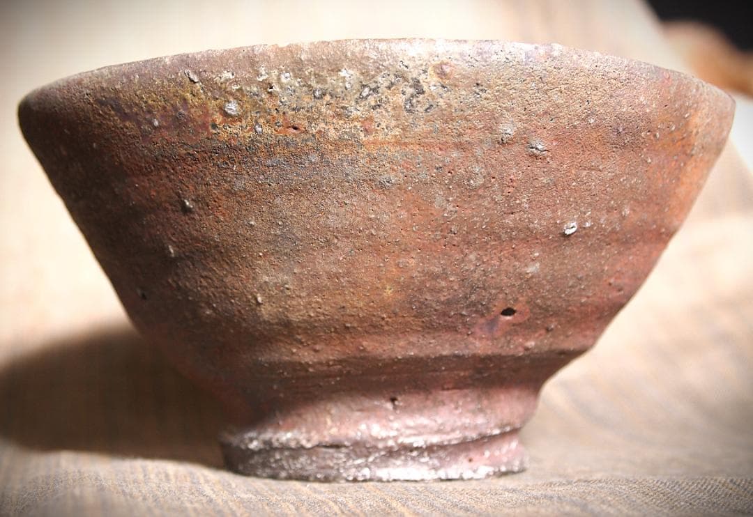 人気作家★加地学【師：森岡成好】★窯変焼き締め丼鉢A