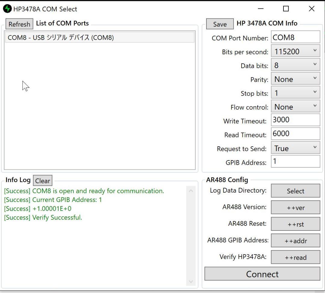 HP 3478A (5-1/2) GPIB Interface AR488付