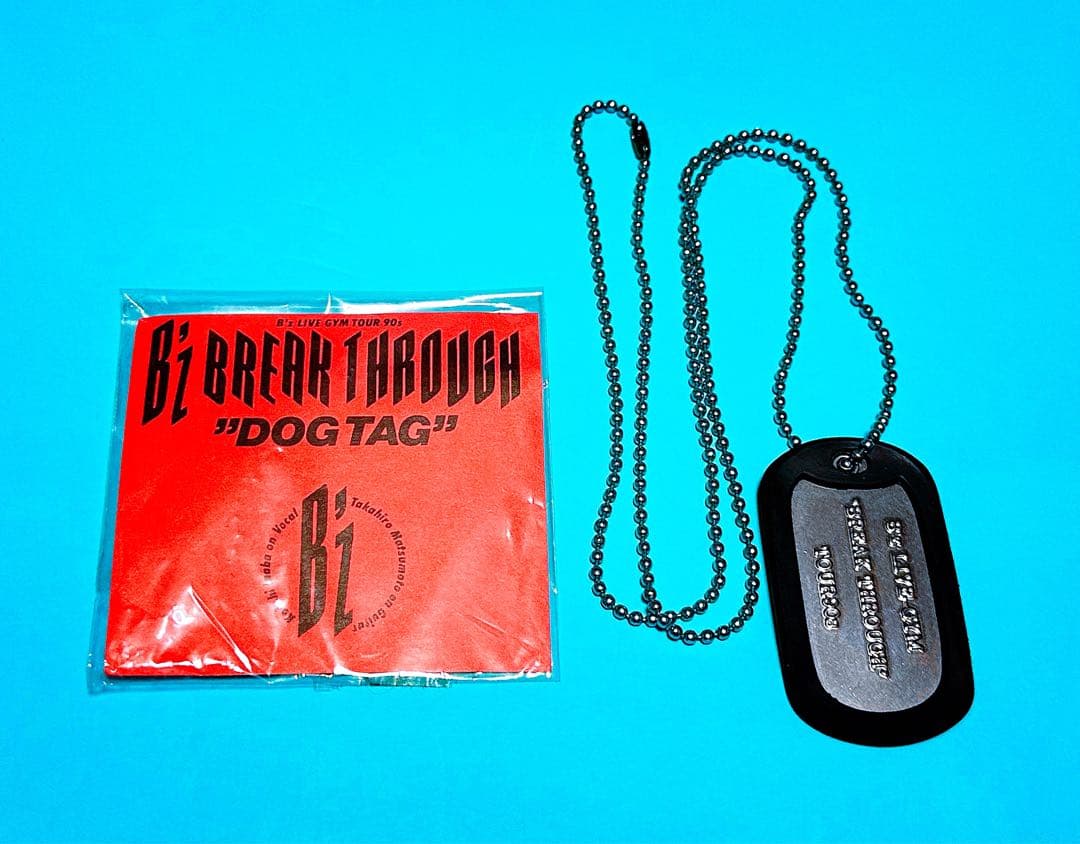 B’z LIVE-GYM “BREAK THROUGH” ドッグタグ ネックレス