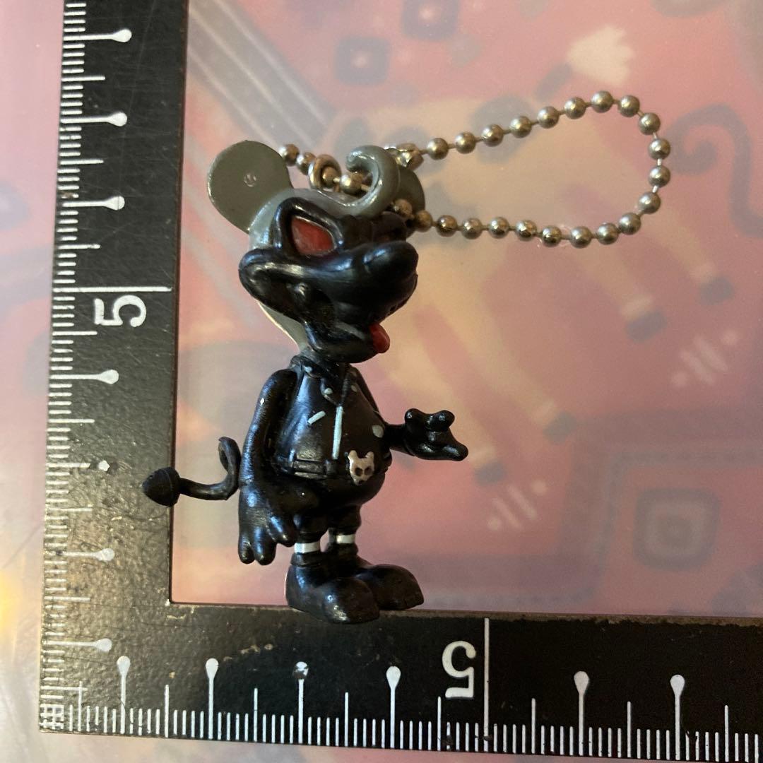 キーホルダー　デビルミッキーマウス　レア　ディズニー　ハート　スカル　ライダース