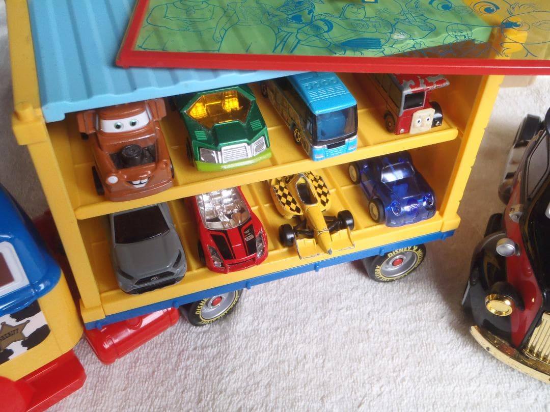 ❤️ミニカー付き❤️動作品❤️特大トレーラー★トイストーリー★ミッキー★トーマス
