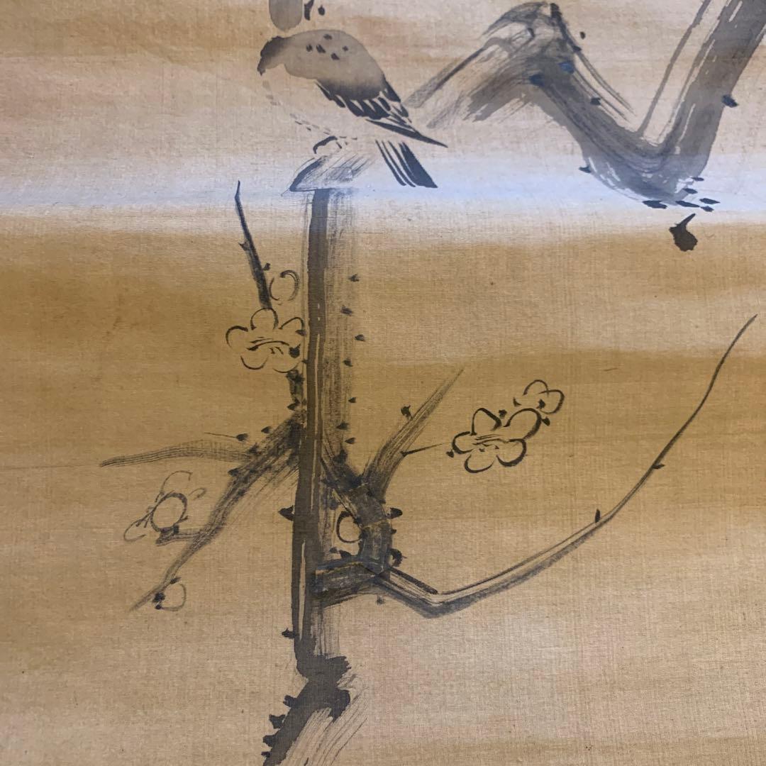 狩野常信筆  梅に莺     65