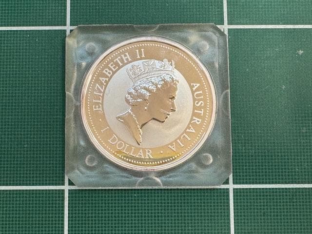 1998年　オーストラリア ワライカワセミ　1オンス銀貨　オリジナルケース付き