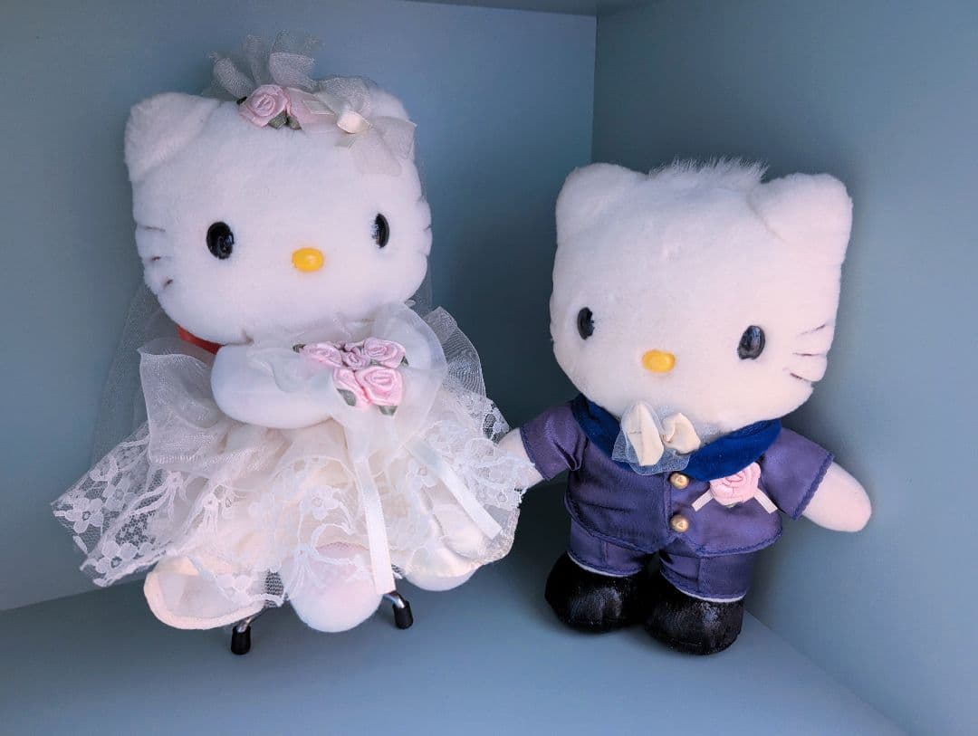 ハローキティ&ディアダニエル　ウェディングぬいぐるみ