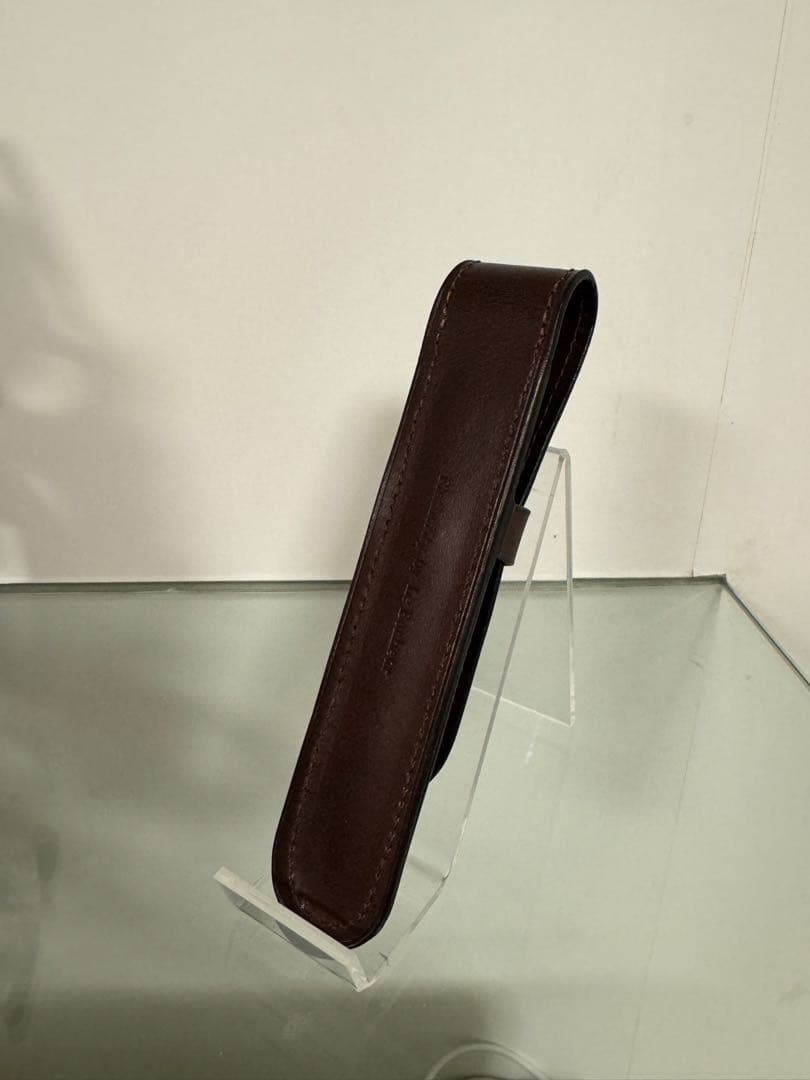 ル・ボナー 1本挿しペンケース ブッテーロ チョコ 茶色