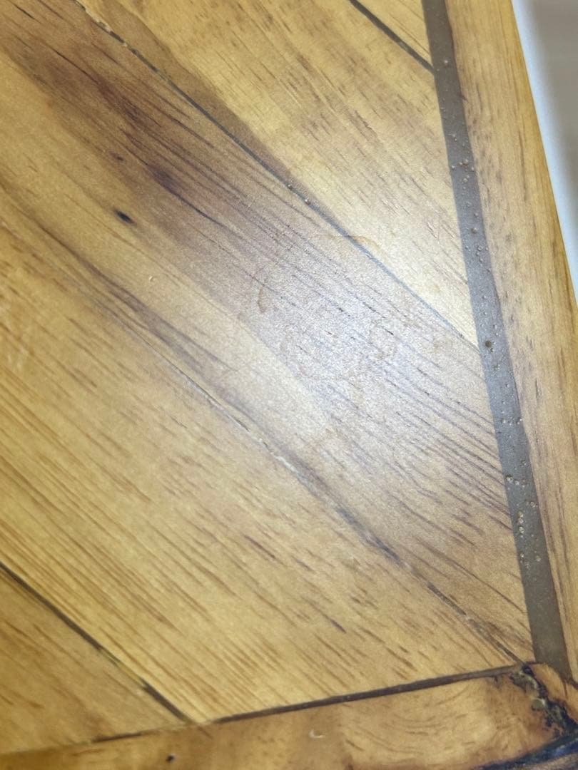 サン ダーティ ヘリンボーン サイドテーブル コの字　ナイトテーブル　スチール