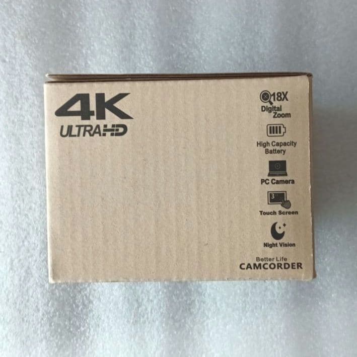 ビデオカメラ 4K30FPS 48MP 18Xデジタルズーム IRナイトビジョン