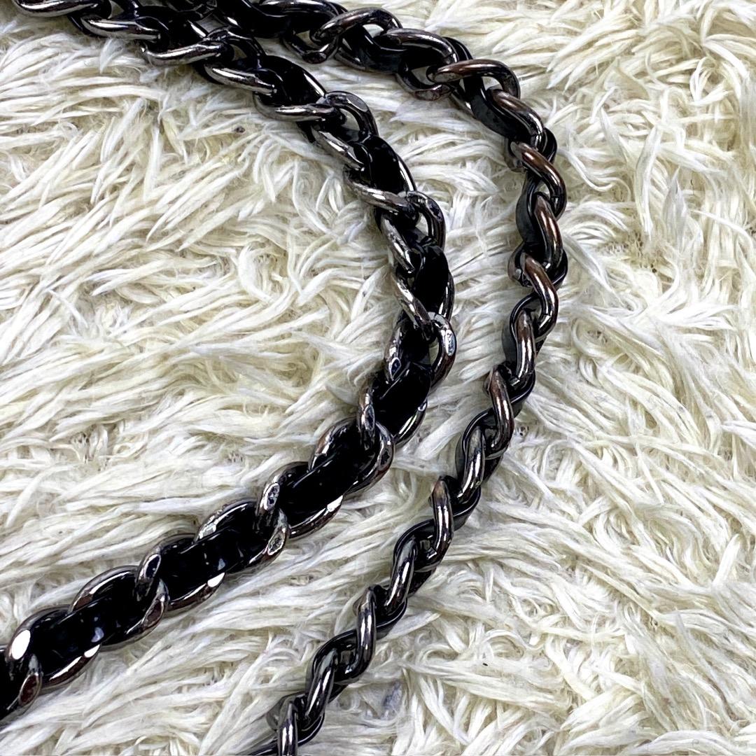 【美品】アンテプリマ ハンドバッグ ガーラ リボン グリッター ラージ 黒