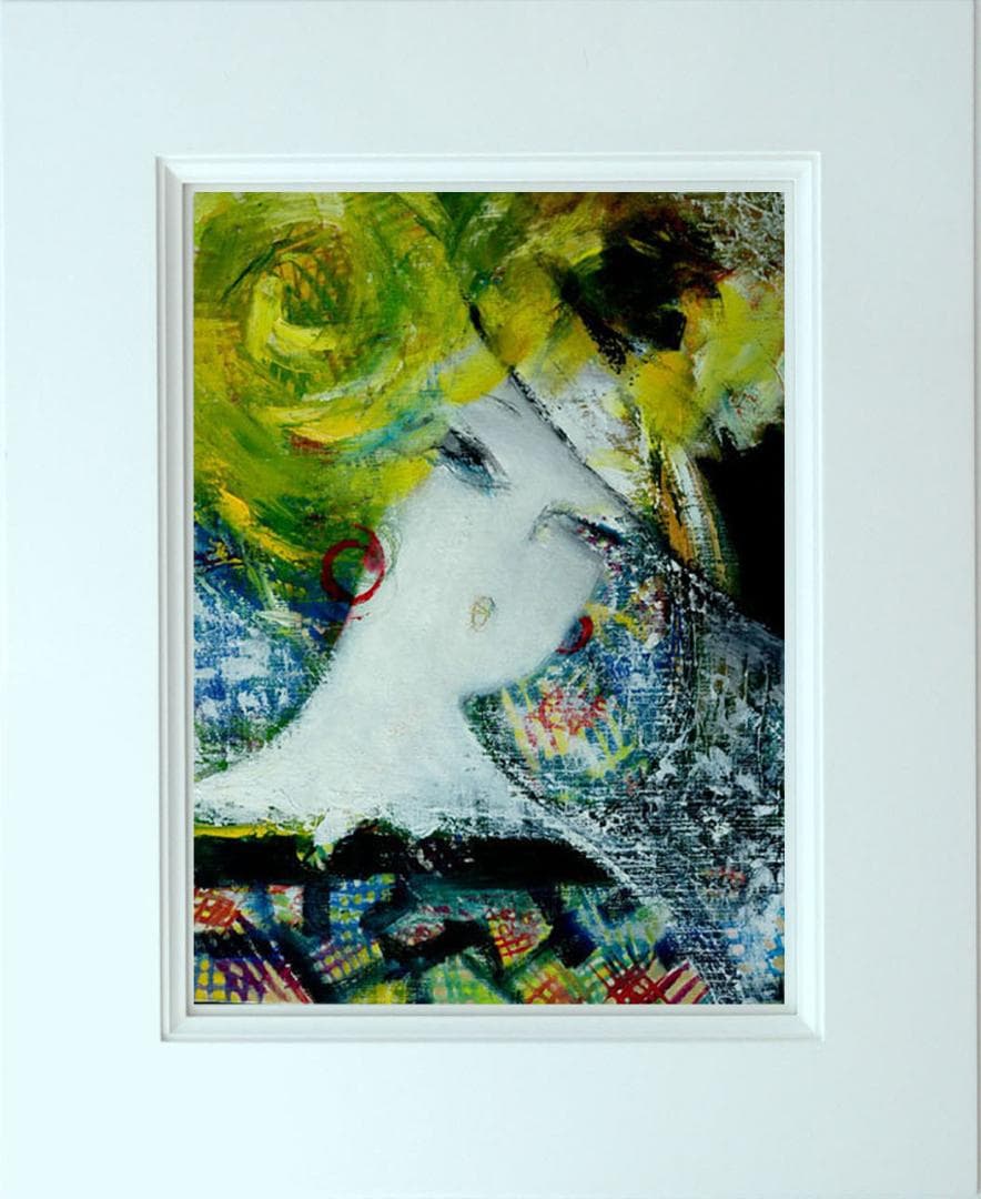 油絵 菅家令子 絵 絵画 インテリア F6-080312 人物 女性像