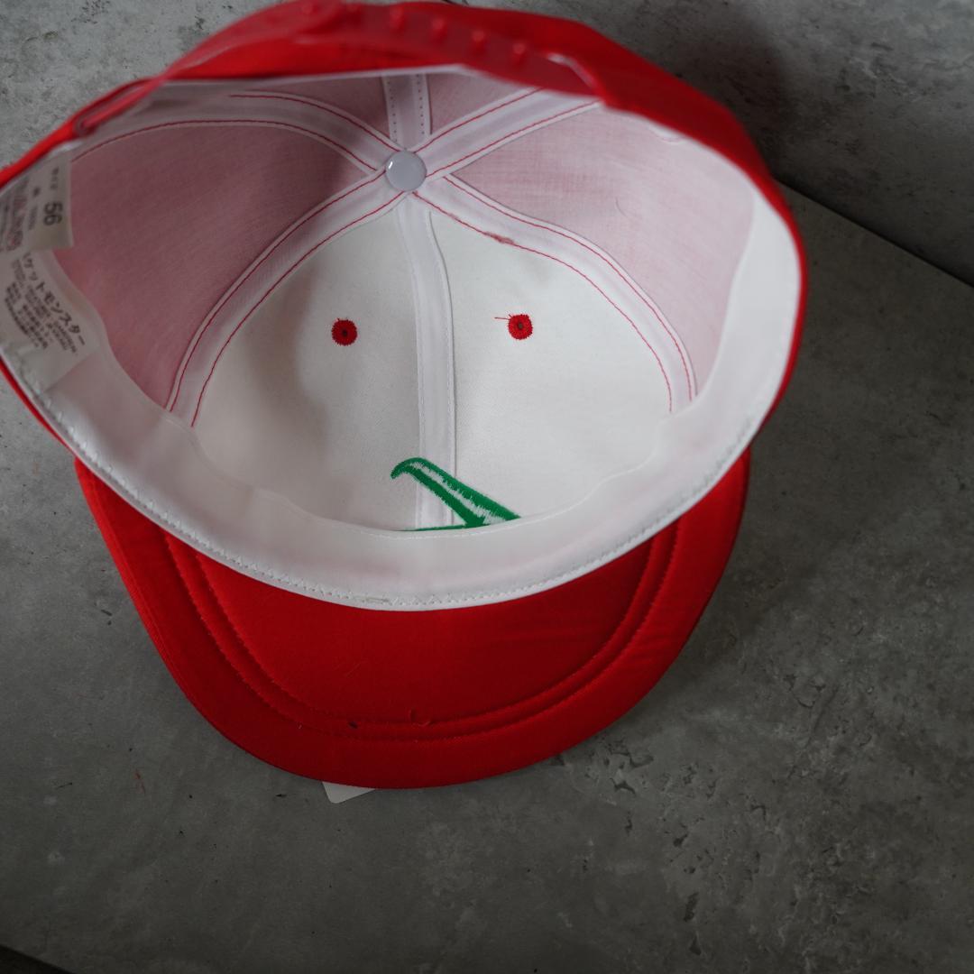 90's TOMY ポケモン　サトシ　キャップ 赤白　デッドストック