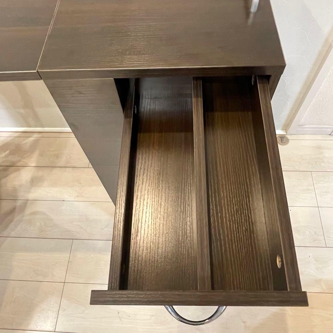 【美品】ETBELLA 折りたたみ ネイルテーブル キャスター付 ワゴンデスク