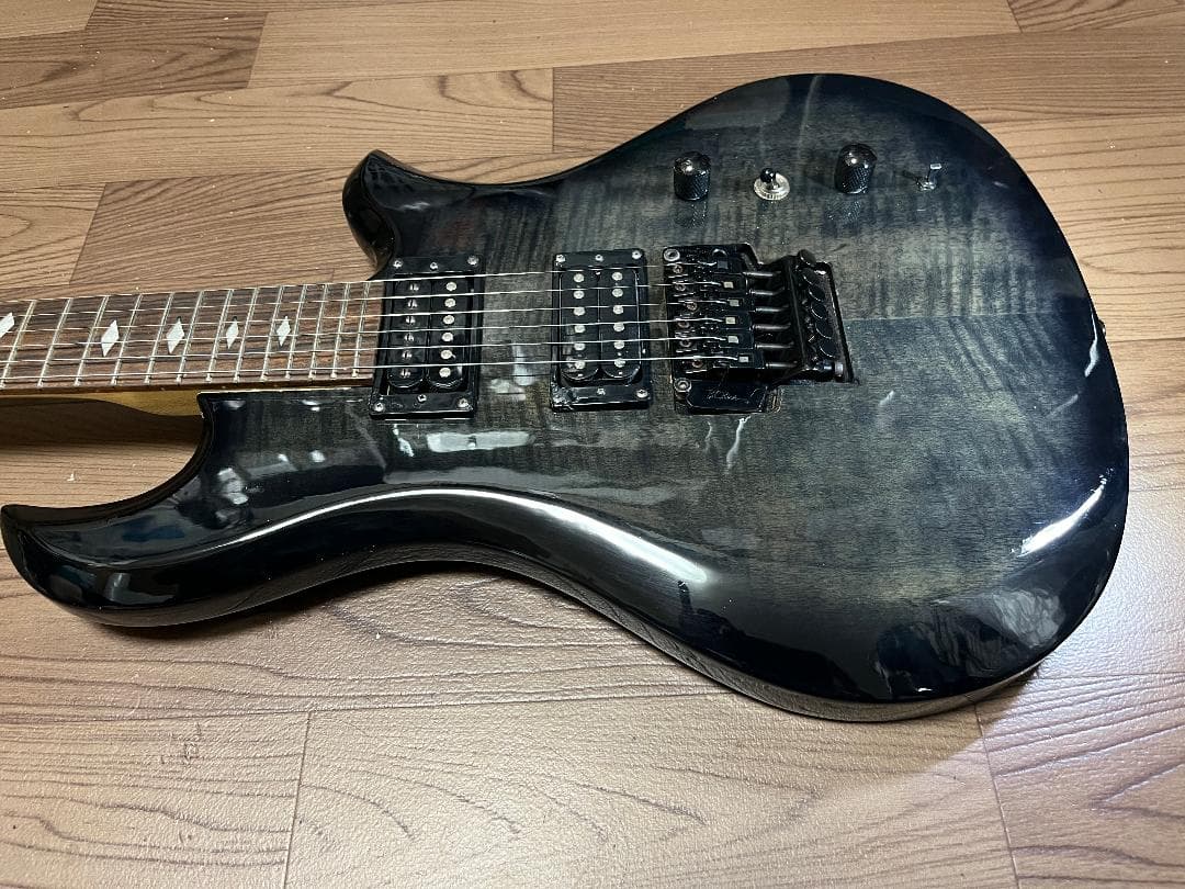 B.C.Rich Eagle シースルーブラック 虎目　Floyd Rose